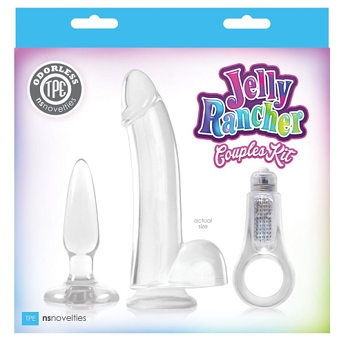 Набор прозрачных стимуляторов из трёх аксессуаров NS Novelties Couples Kit NSN-0435-11