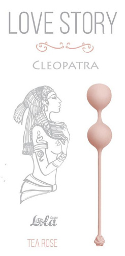 Розовые вагинальные шарики Lola toys Cleopatra Tea Rose 3007-01Lola