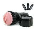 Мастурбатор-вагина розового цвета с вибрацией Fleshlight Vibro Pink Lady Touch FL734