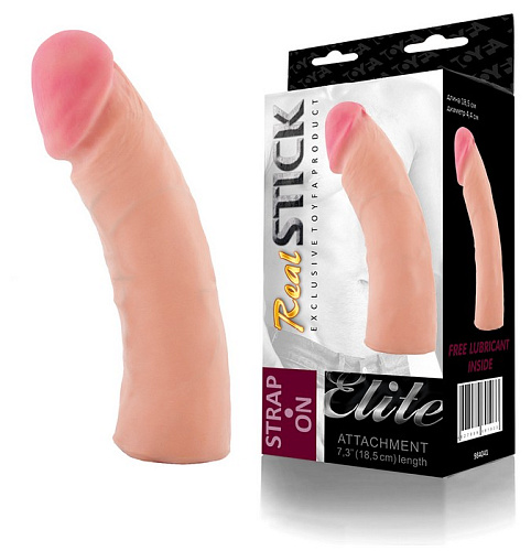 Фаллоимитатор-насадка телесного цвета ToyFa 984041 (18,5 см)