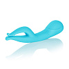 Голубой вибромассажёр со стимуляцией клитора California Exotic Novelties Impress Dual Kiss SE-4440-12-3 (15 см)