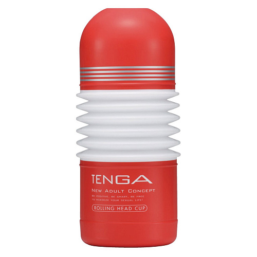 Красно-белый мастурбатор Tenga Rolling Head CUP TOC-103
