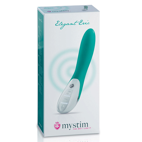 Зелёный вибратор MyStim Elegant Eric 46802 (27 см)