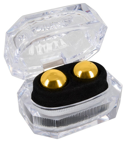 Золотистые вагинальные шарики в шкатулке Orion Ben Wa Balls 0533092