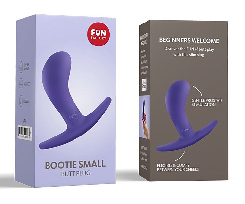 Фиолетовая анальная пробка Fun Factory Bootie S 24906 (7,5 см)