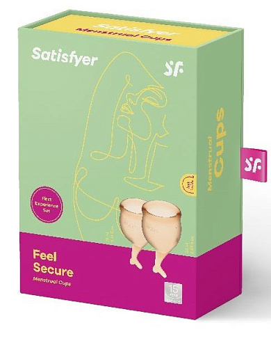 Набор менструальных чаш Satisfyer Feel secure Menstrual Cup J1766 (размер S + L)
