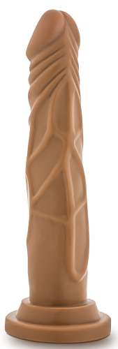 Кофейный фаллоимитатор без мошонки Blush Novelties Dr. Skin Realistic Cock Basic 7.5 BL-26117 (19 см)