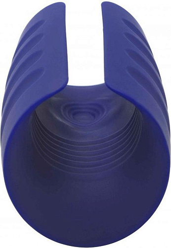 Синий вибромастурбатор с подогревом Private Turbo Stroker PR10765