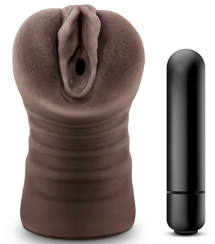 Коричневый мастурбатор-вагина Blush Novelties Hot Chocolate Brianna BL-73516