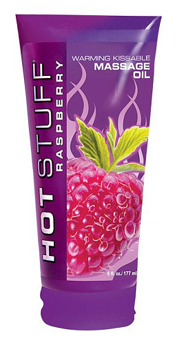 Разогревающее массажное масло с ароматом малины Topco Sales Hot Stuff Warming Oil 1035299 (177 мл)