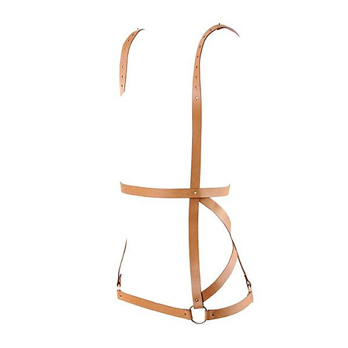 Бежевая упряжь Bijoux Indiscrets ARROW DRESS HARNESS 0237