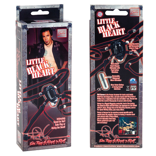 Микро-бабочка California Exotic Novelties Phil Varone Little Black Heart SE-2975-20-3