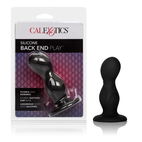 Чёрный анальный стимулятор California Exotic Novelties Silicone Back End Play SE-0416-03-2 (10,75 см)