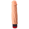 Гелевый вибратор телесного цвета с чётко прорисованной головкой LOVETOY (А-Полимер) 117400 (18,5 см)