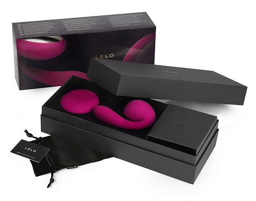 Ярко-розовый вибромассажёр для пар Lelo Ida Cerise LEL7459