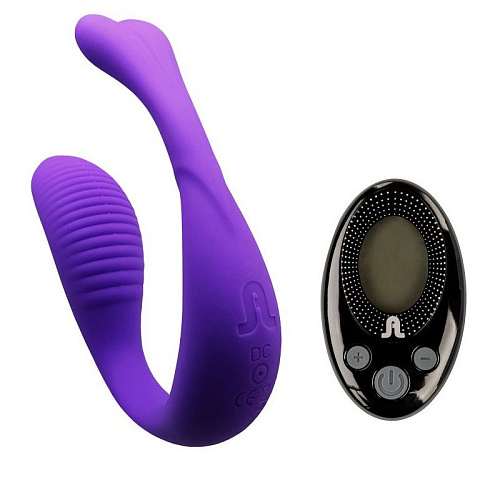 Фиолетовый вибростимулятор для пар с пультом ДУ Adrien Lastic Adrien Lastic Mini Romeo 10943