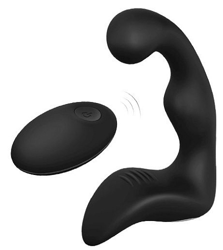 Чёрный вибромассажёр простаты Dream Toys REMOTE BOOTY PLEASER 21368