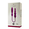 Фиолетовый двухсторонний вибромассажёр Adrien Lastic Two X 10873