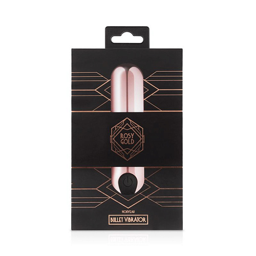 Золотистая вибропуля EDC Wholesale Rosy Gold Bullet Vibrator RG003 (7,5 см)