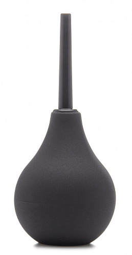 Чёрный анальный душ Shots Media BV Small Black OU110BLK