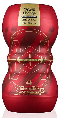 Мастурбатор белого цвета с 6 уровнями тугости тоннеля Men sMax Smart Gear ET27