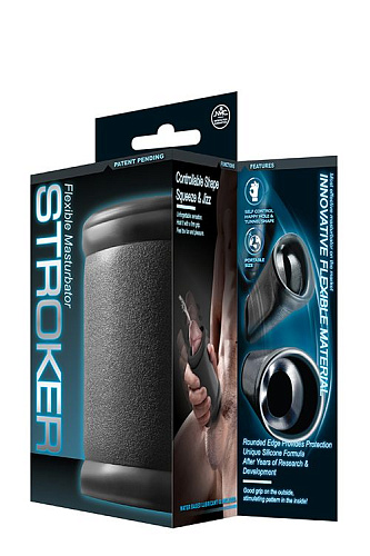 Серый мастурбатор с ребрышками NMC FLEXIBLE MASTURBATOR STROKER 150204