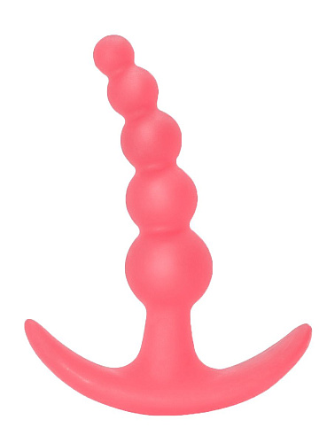 Розовая анальная пробка Lola toys Bubbles Anal Plug 5001-01lola (11,5 см)