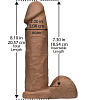 Бежевая насадка-реалистик для трусиков Harness Vac-U-Lock Doc Johnson 8 ULTRASKYN Cock 1015-33-BX (20,6 см)