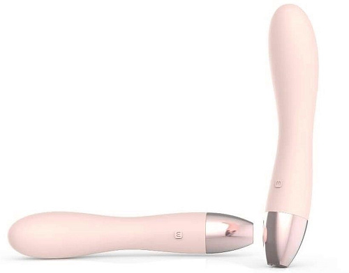 Силиконовый хай-тек вибромассажёр-жираф нежно-розового цвета ImToy Giraffe (16 см)