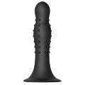 Чёрный анальный стимулятор Dream Toys NUBBED PLUG 21442 (13,5 см)