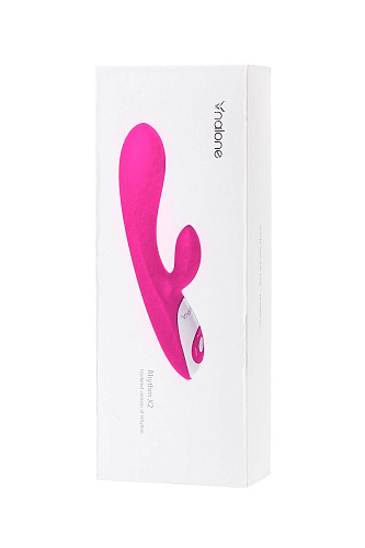 Розовый вибратор с клиторальным стимулятором Nalone Rhythm VS-VR19 (21,6 см)