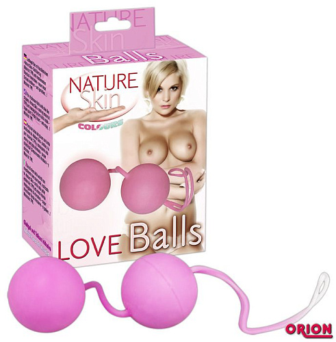 Розовые вагинальные шарики Orion Colours Nature Skin 0515973