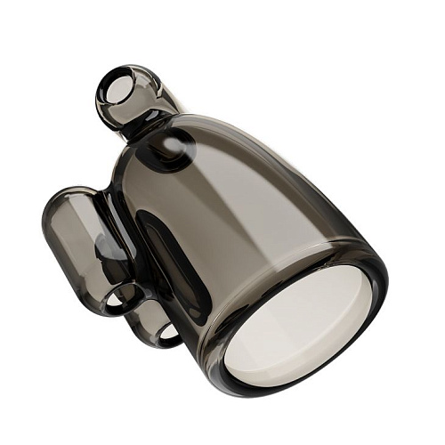 Дымчатая насадка-мастурбатор с вибрацией Baile Vibrating Crystal Cap III BI-014631