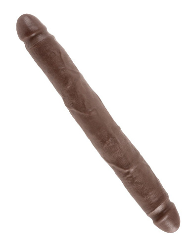 Коричневый двусторонний фаллоимитатор Pipedream 12 Slim Double Dildo PD5516-29 (31,4 см)