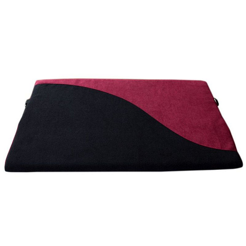 Малиново-чёрная подушка для любви с фиксаторами RestArt HANNA RA-502