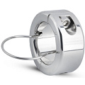 Серебристый утяжелитель для мошонки и пениса EDC Wholesale Sinner Metal Cock And Ball Lock Medium SIN145