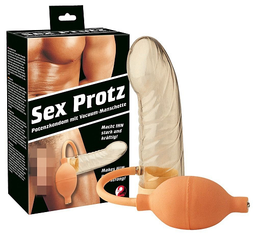 Прозрачная вакуумная помпа по форме пениса Orion 0511382 (18 см)