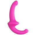 Розовый безремневой страпон Shots Media BV Silicone Strapless Strapon OU322PNK