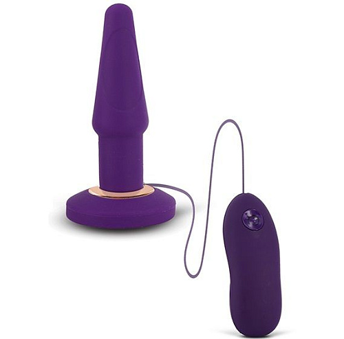 Фиолетовая анальная вибропробка Seven Creations APEX BUTT PLUG LARGE PURPLE 2415-04PU/APU BX (15 см)