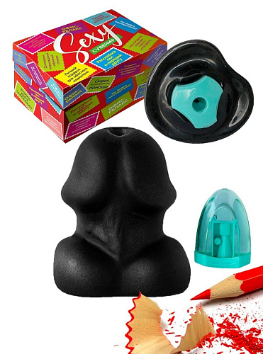 Чёрный сувенир с точилкой LOVETOY (А-Полимер) «Босс» 920193