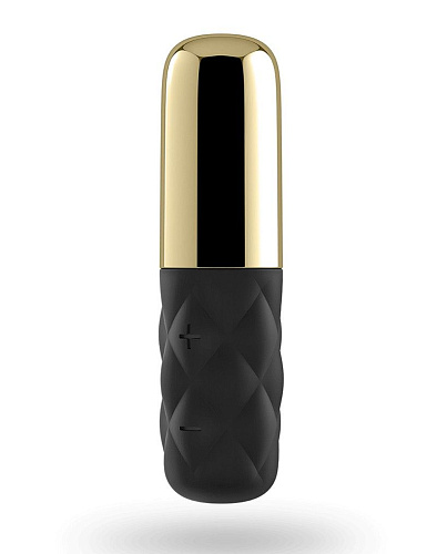 Чёрно-золотистая вибропуля Satisfyer Mini Lovely Honey J2018-43-2