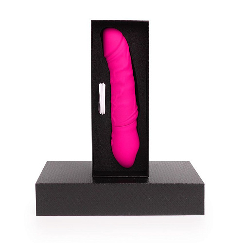 Ярко-розовый вибратор-ротатор S-HANDE KING SHD-S020 (22,6 см)