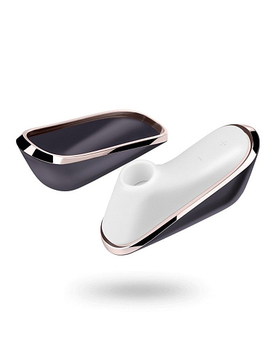 Бело-фиолетовый бесконтактный стимулятор клитора Satisfyer Pro Traveler J2018-TR
