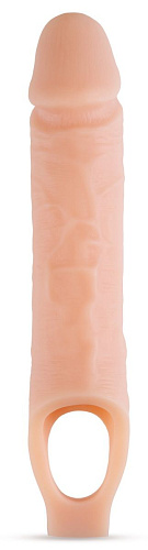 Телесный реалистичный фаллоудлинитель Blush Novelties 10 Inch Silicone Cock Sheath Penis Extender BL-22593 (25,4 см)