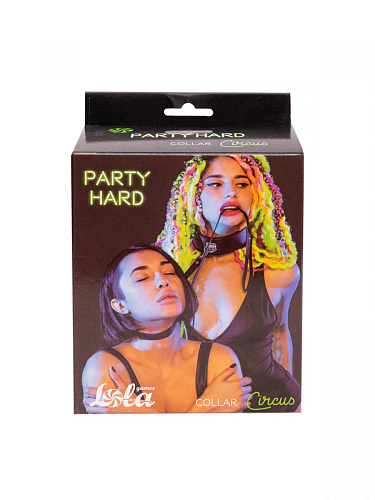 Чёрный ошейник с поводком Lola toys Circus 1085-01lola