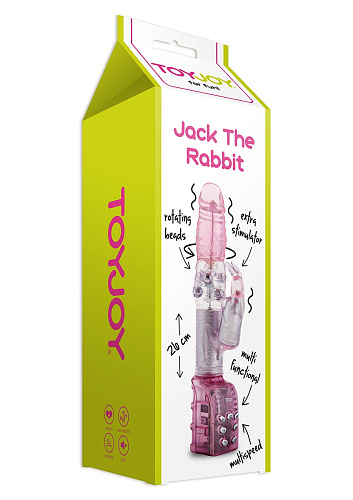 Розовый вибратор Toy Joy Jack The Rabbit Pearl Pink 3006009083 (27 см)