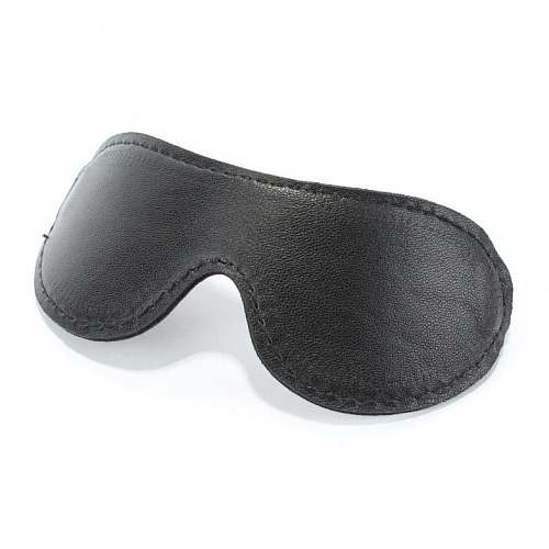 Чёрная лаковая маска на глаза БДСМ арсенал 750004