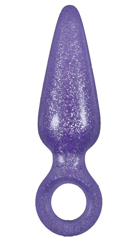 Фиолетовая анальная пробка с кольцом NS Novelties Booty Pops NSN-0280-15 (8 см)