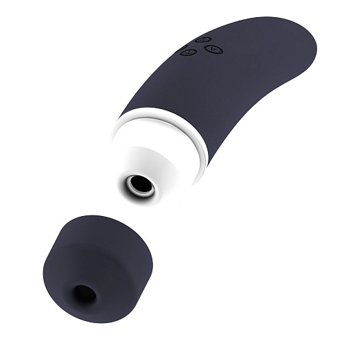 Чёрный вакуумный клиторальный вибромассажёр Shots Media BV Personal vibrator HIKY HIKY001-BLK