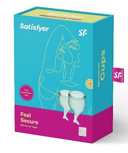 Набор менструальных чаш Satisfyer Feel secure Menstrual Cup J1766 (размер S + L)